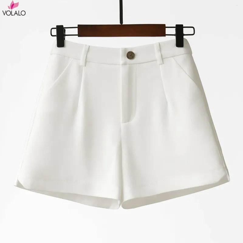 Женские шорты Volalo 3 цвета для варианта розовая текстура промытая джинсовая женщина с брюками качества качества качества по поясу пояса с поясом.