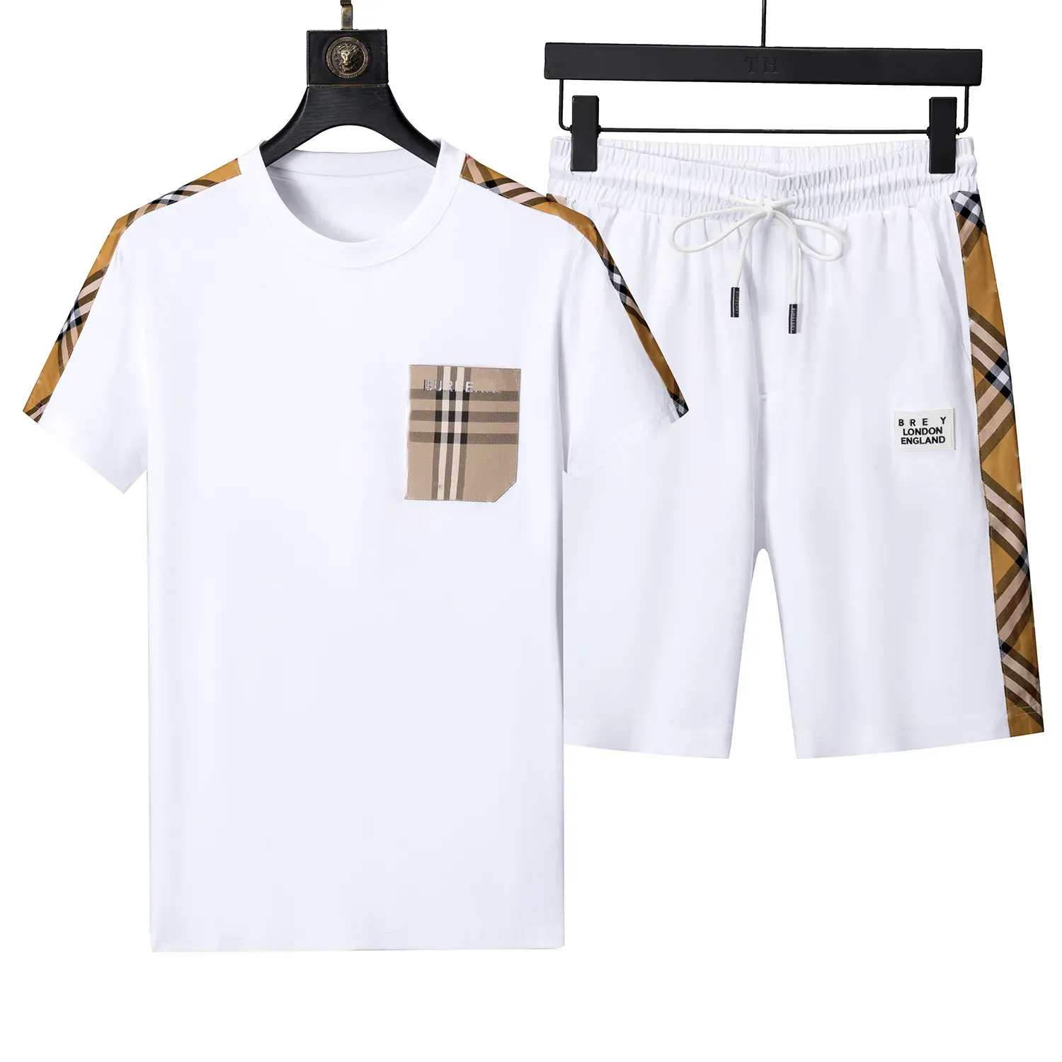 T-shirt T-shirt masculin à manches courtes à manches courtes CHENILLE Sportswear Black Cotton London Street M-3XL