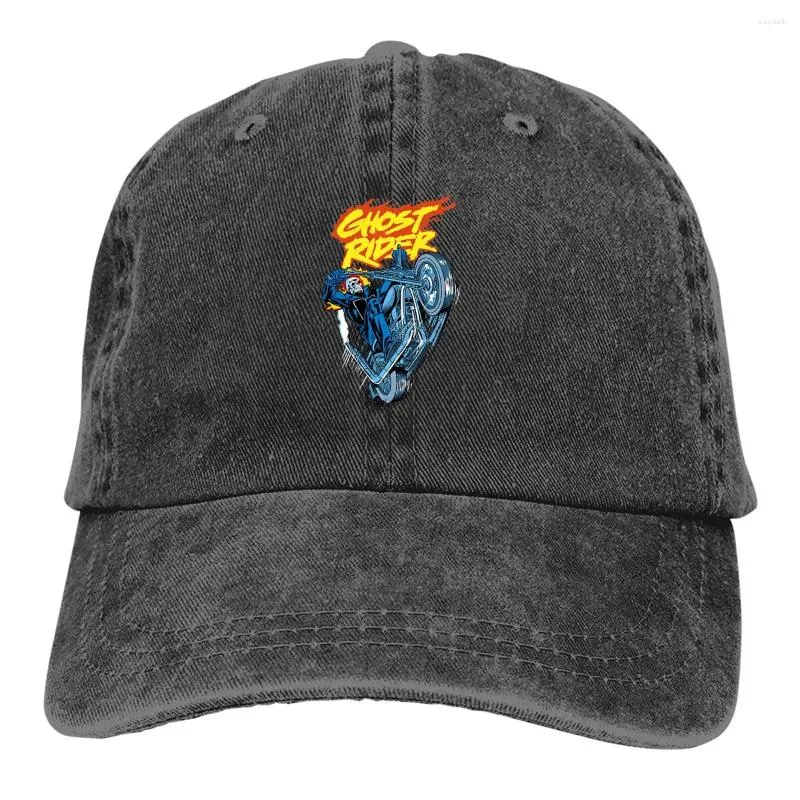 Ball Caps Ghost Rider Classic Baseball Cap Men Hats Femmes Visor Visor Protection Snapback Amant Spooky