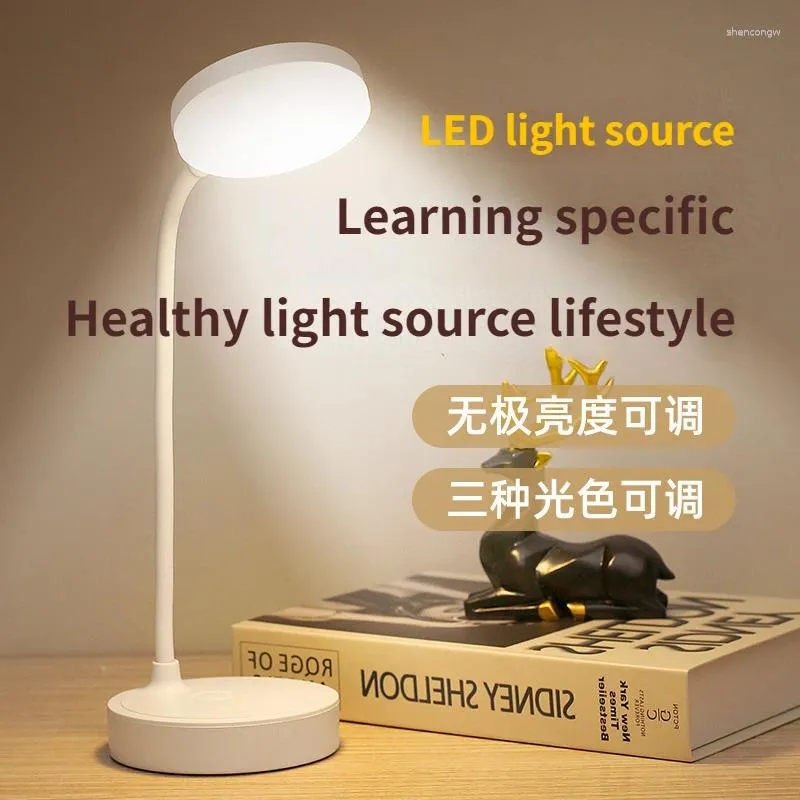 Lampy stołowe LED Uczenie się specyficzna lampa ochrony oka USB noc Light Student Desktop Kreatywne czytanie ładowanie