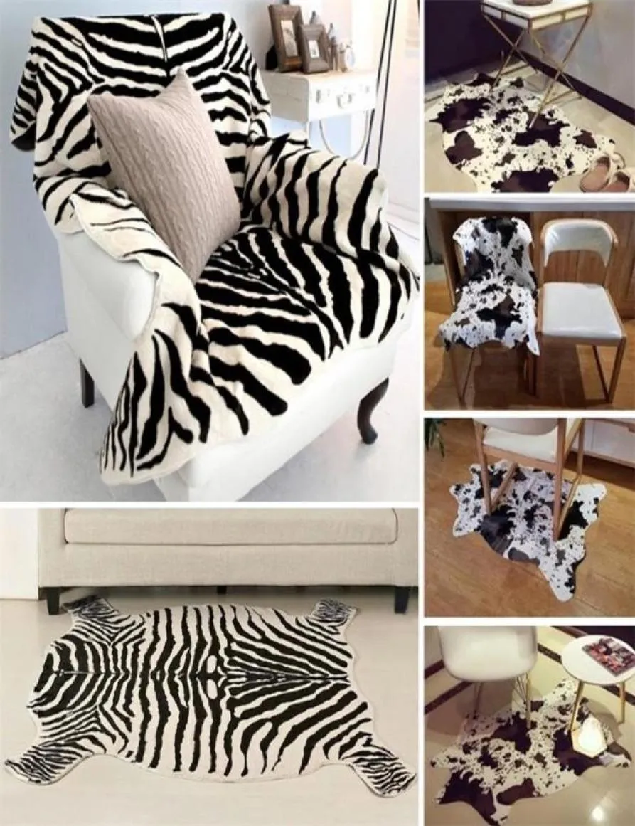 Creative ZebraCow 3D Printed Carpets for Living Room Antislip Cute Animal Throw Rugs Floor Mats Room Doormat Area Rug 2205042986874