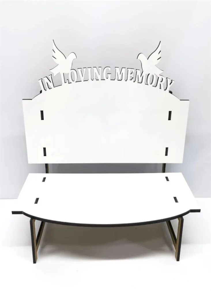 Banc commémoratif de sublimation MDF Objets décoratifs de Noël Vier