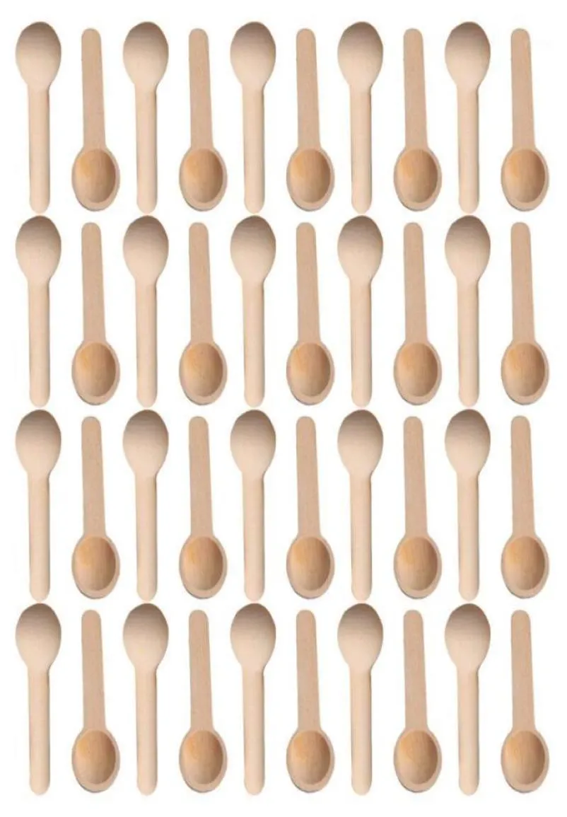 501002005001000PCS Mini Nature Worken Home Kitchen Cooking Spoons Scooper Scooper приправляя медовая кофейная ложки16737852