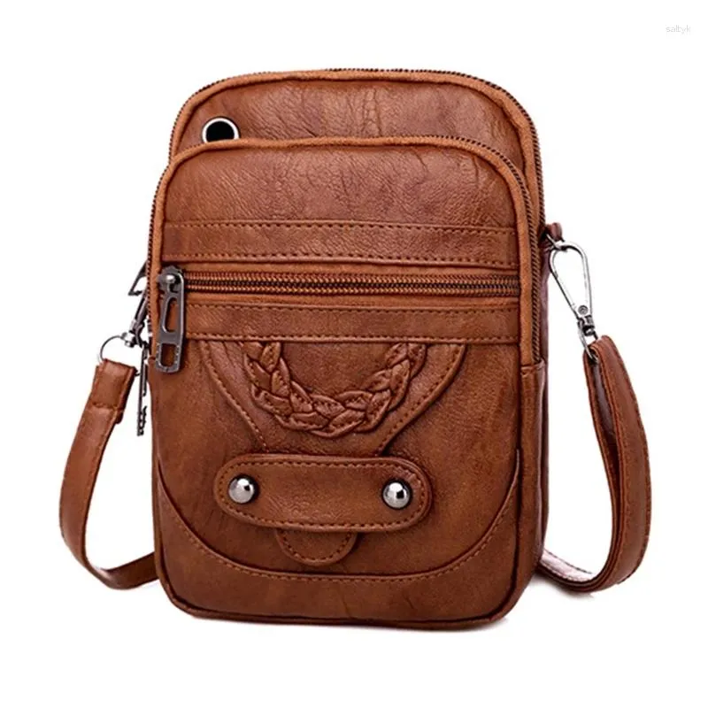 Taillezakken vrouwen faux leer kleine crossbody tas mobiele telefoon portemonnee messenger handtas portemonnee