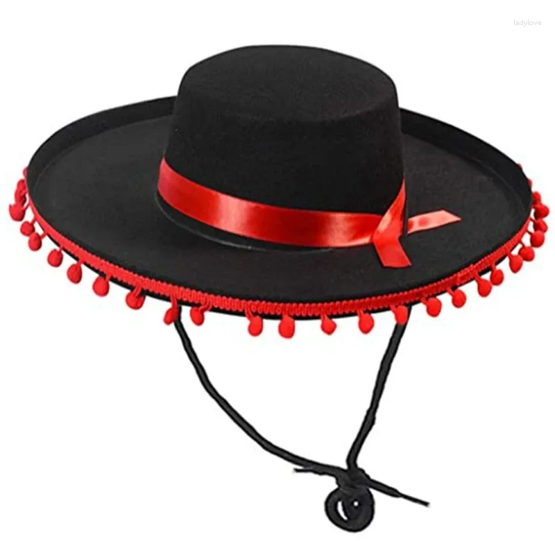 Berets Sombrero Hat Party Hats Po Props Diade Muertos Luau Festival D46A