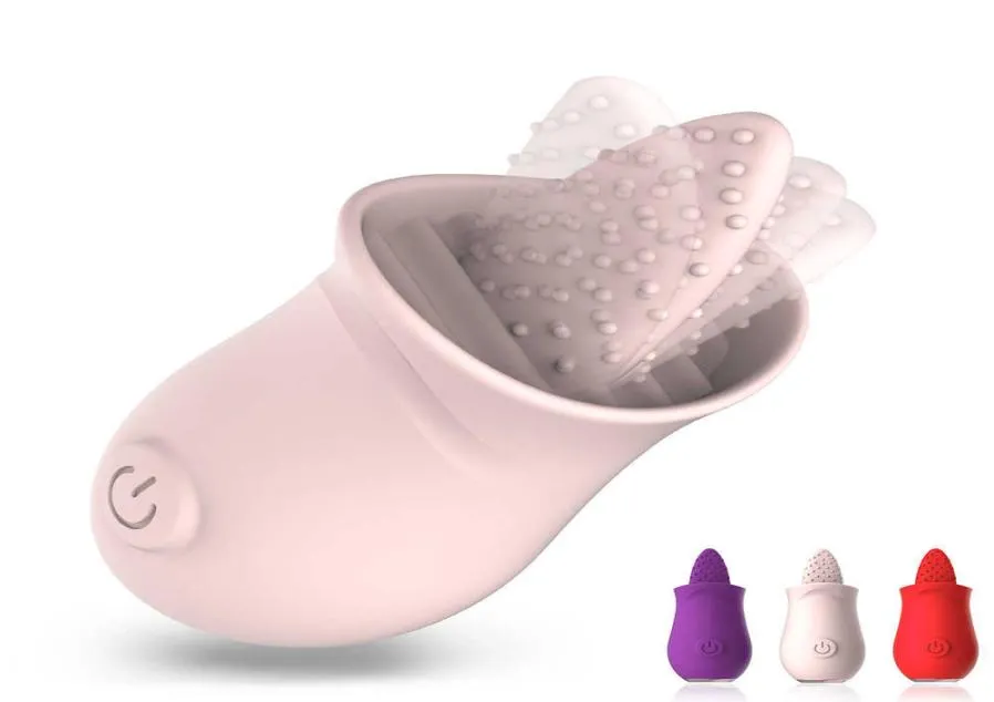 Soft Tongue Licking Vibrator G spot Clitoral Stimulator Mini Clit Sex for Women Rechargeable Nipple Female Masturbator Q05258154792