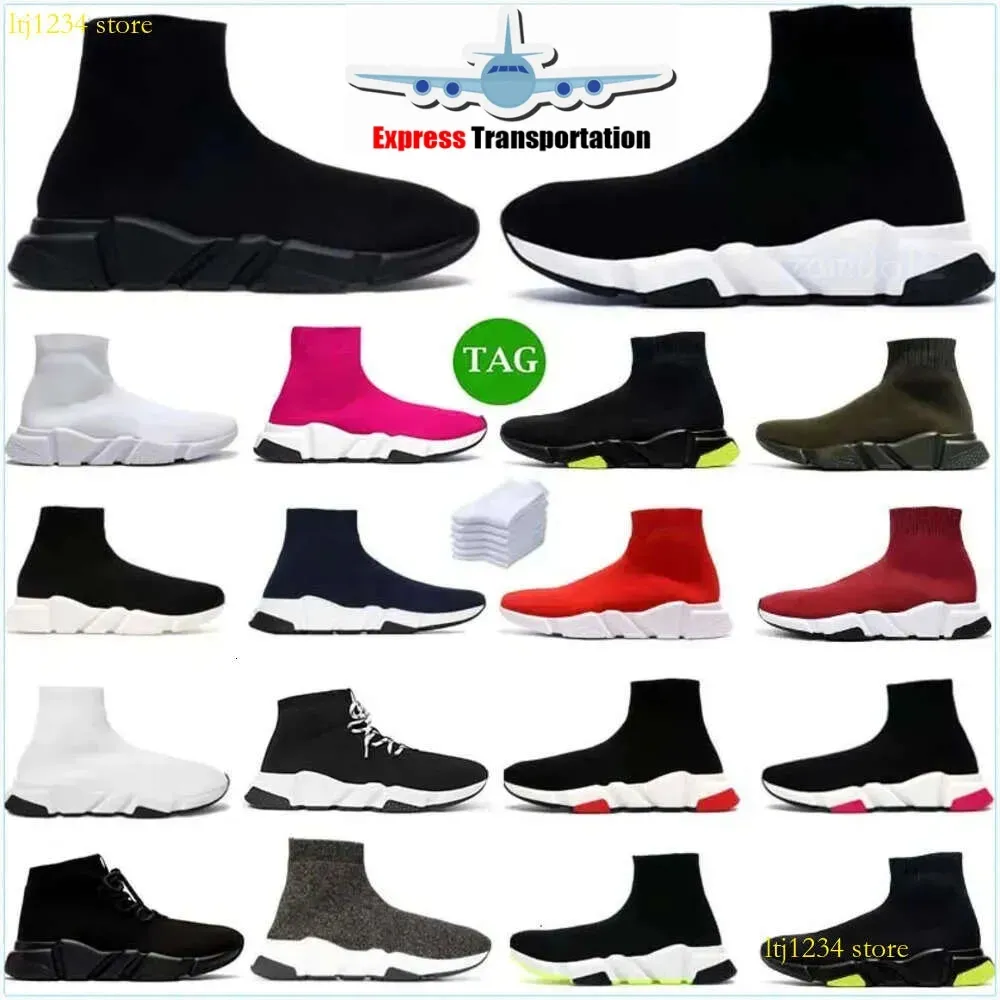 Sock Designer Men Casual Shoes Womens Speed ​​Trainer Socks Boot Speed ​​Shoe Runners Runner Sneakers Knit Women 1.0 2.0 Walking Triple Black White Red Lace Sports