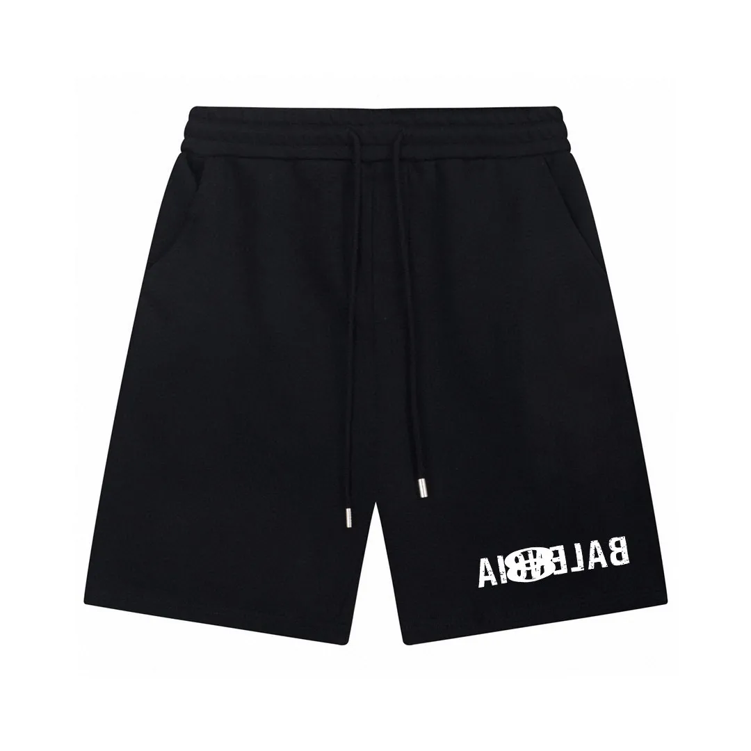 Shorts de taille plus masculine de style polaire de style polaire avec plage de la rue coton pur 202