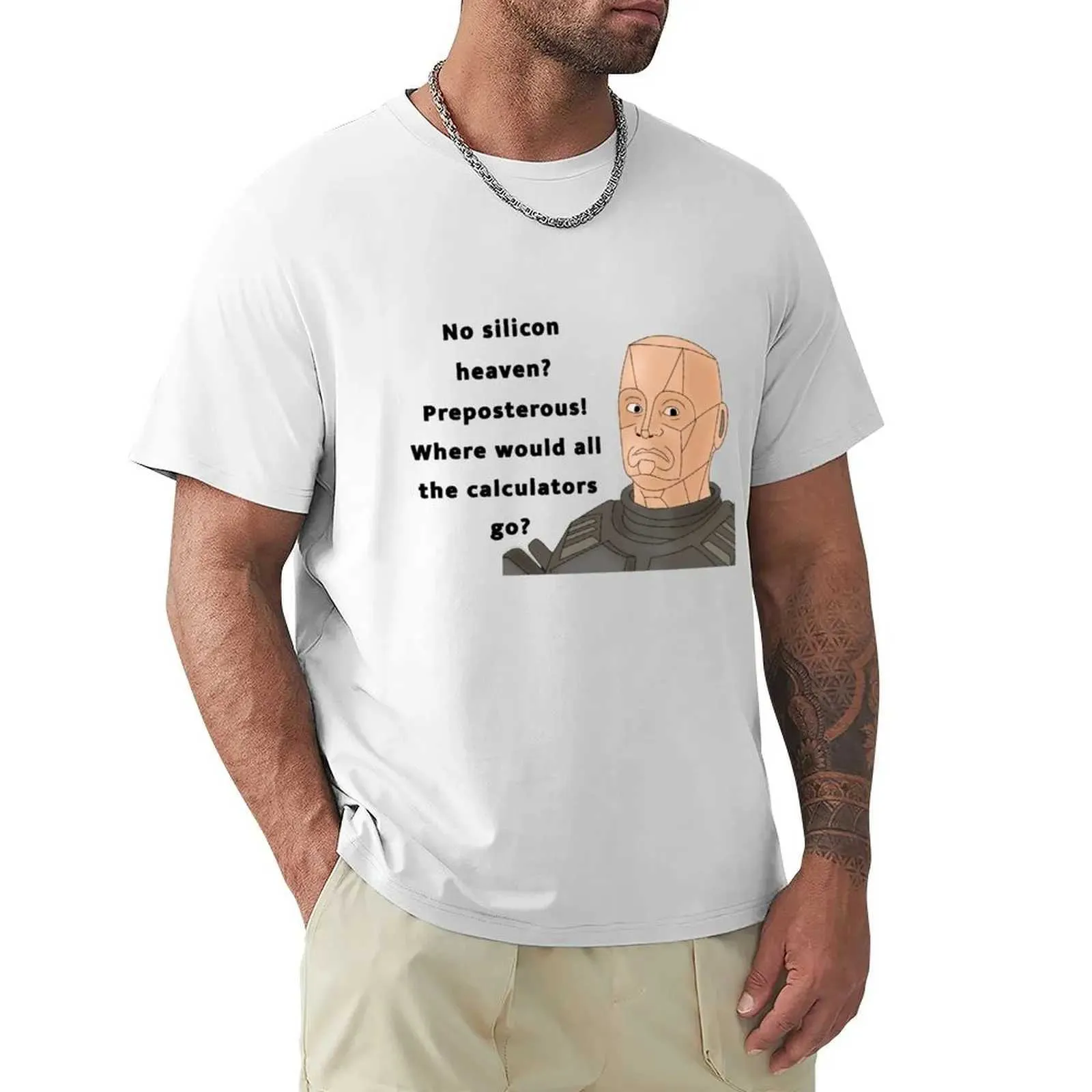 Erkek Tişörtleri Kırmızı Cüce'den Kryten T-Shirt Özel Tasarım Kendi yeni versiyonu gömlek Pure Black Mensl2403