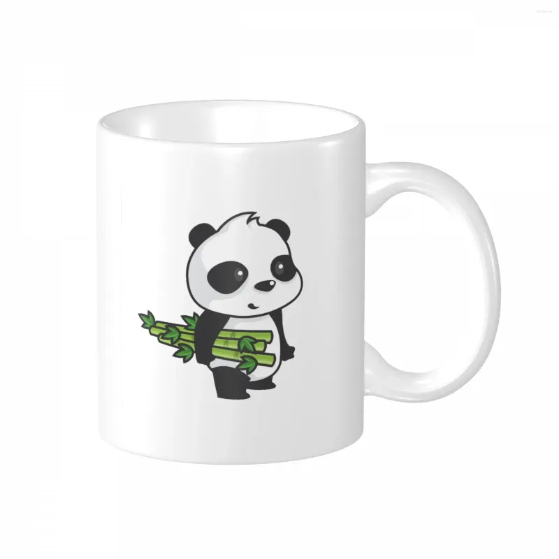 Muggar söt pandapersonalized mugpanda anpassad text po namn present kaffe rolig dag keramik