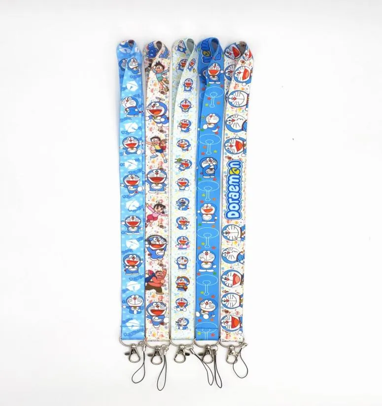 Factory 100 Piec Doraemon Anime Ganyard Keychain Cint Chiave ID fotocamera ID Telefono stringa Badge Party Gift Accessori 7092725