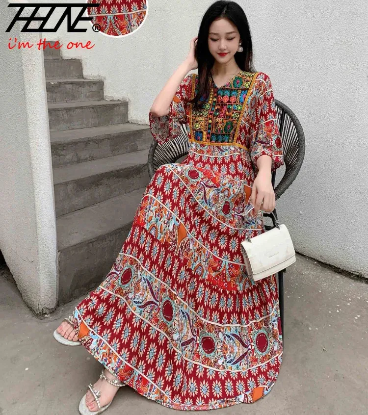 Indian Dresses For Prom: Chiffon Maxi Dress With... From Huang02, $16.56 In  Bulk | DHgate.Com