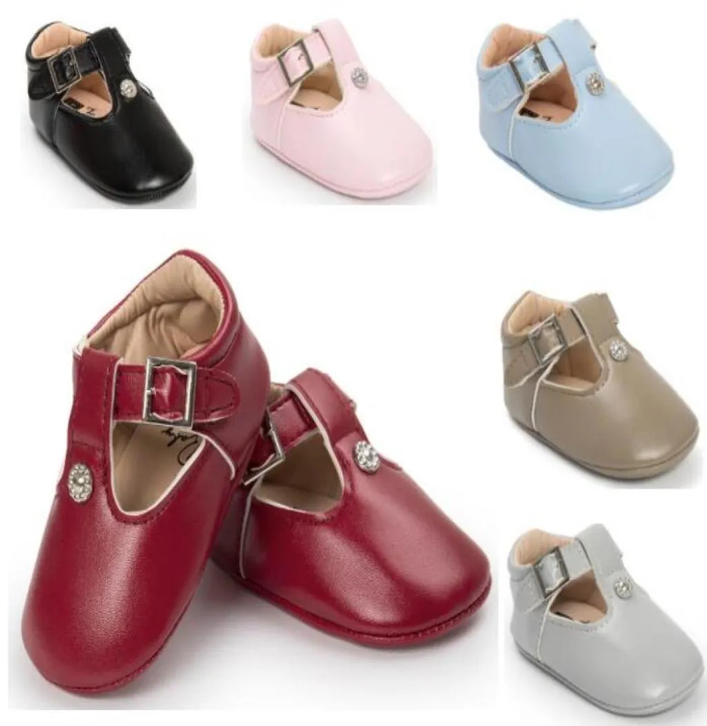 Retail Newest PU leather baby girl Antislip Shoes Baby Crib Shoes baby princess shoes4123358