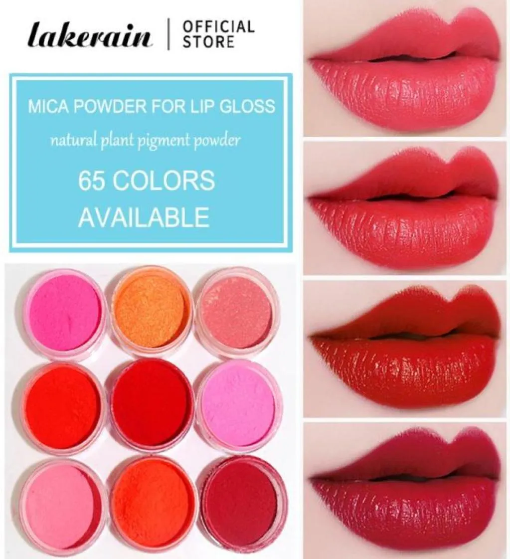 65 kleuren mica poeder voor lipgloss -diy lippenstift pigmentpoeder voor epoxyhars zeep maken slijm zelfgemaakte lipgloss -benodigdheden2922722