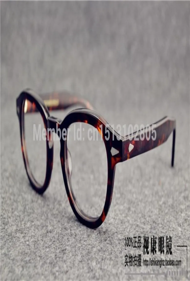 2016 Johnny Depp vetri di alta qualità marca di occhiali rotondi telaio 5148120