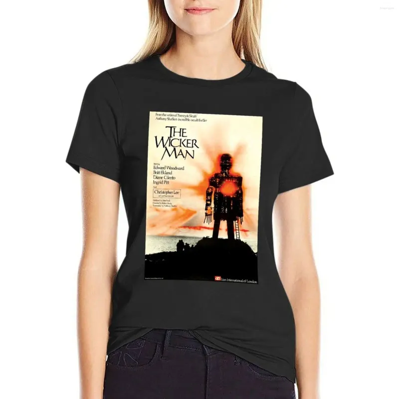 Kobiet Polos UK The Wicker Man Film Plakat klasyczny koszulka koszulka Kawaii Tee koszulka
