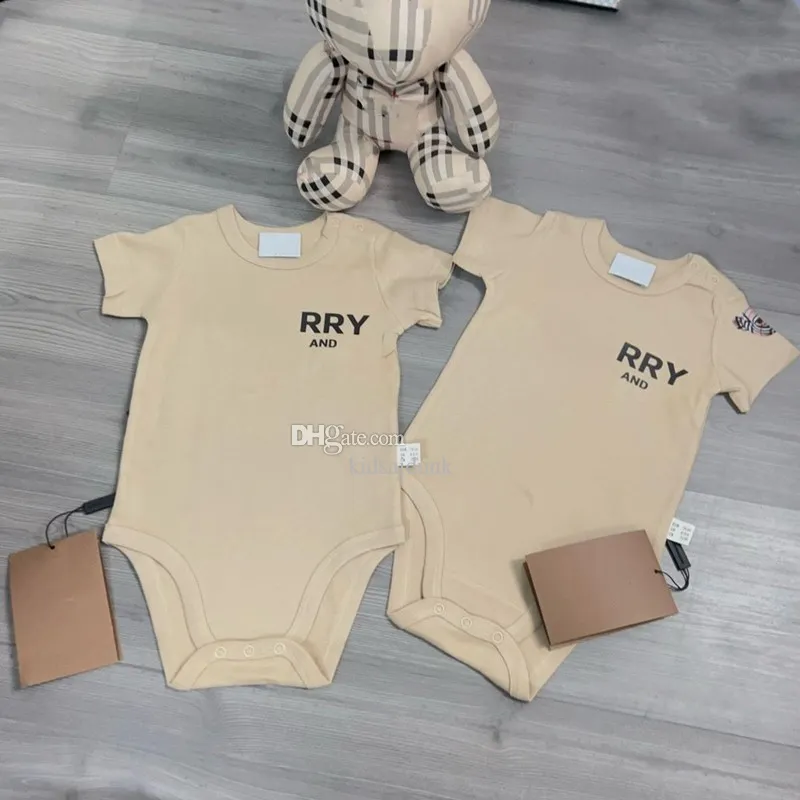 Luxury Designer Baby Rompers newborn cotton Bodysuit Brand Girls boys kids Jumpsuit Kids Bodysuit for Babiesr sunmer
