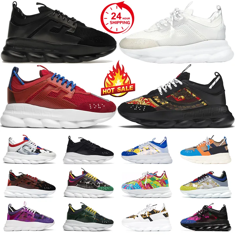 chain reaction casual shoes men women designer sneakers platform shoe triple balck white cherry red purple mens womens tenins outdoor sport trainers