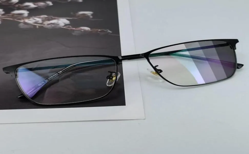 Sonnenbrille pochromische Übergangsbrille für Frauen Männer Anti -Strahlung Blaues Licht Austauschbarer klarer Kratzobjektiv Square8607461