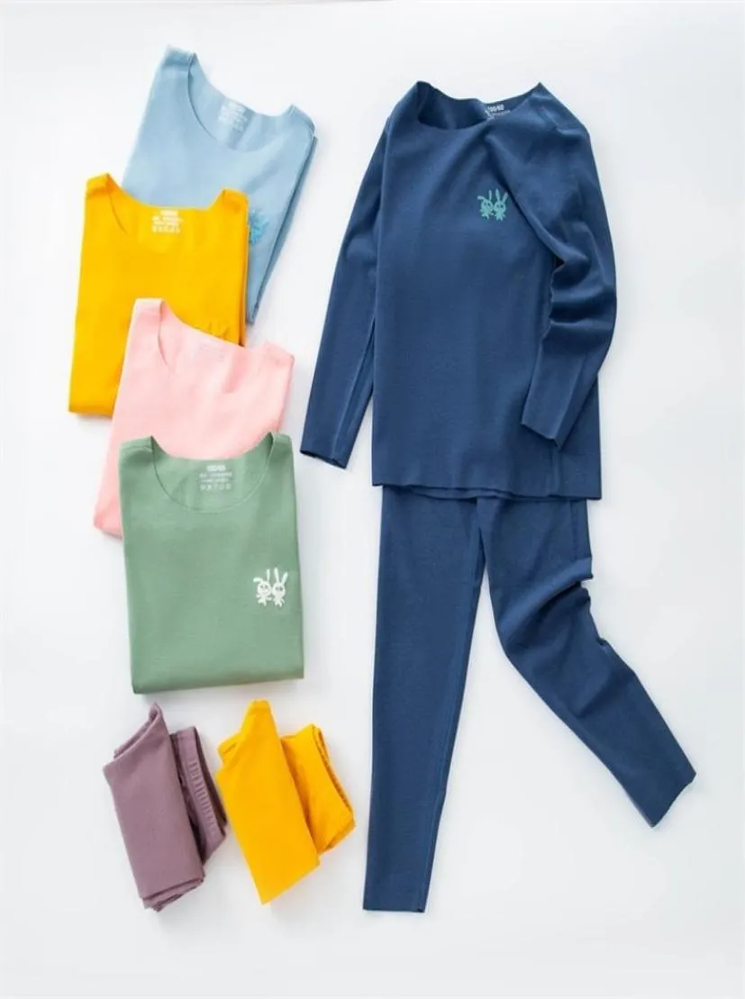 Alta Tecnologia Térmica Roupa Infantil Crianças Conjuntos de roupas íntimas sem costura para meninos roupas de meninas Autumn Winter Kids Roupos 2113160372
