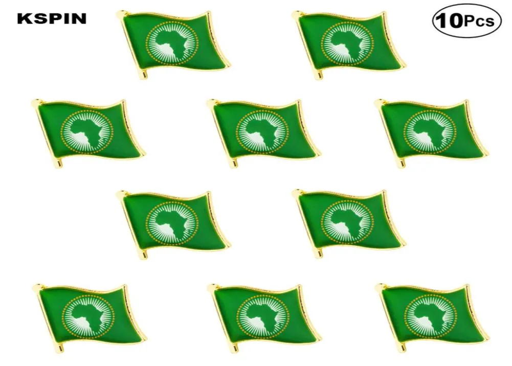 African Union Flag Rapel Pin Flag Badge Broche Pins Badges 10 st veel3830477