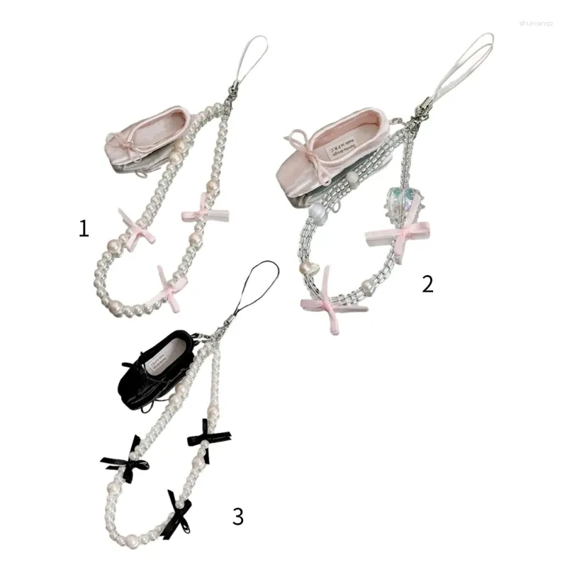 Keychains Bowknot Ballet Shoes Charm