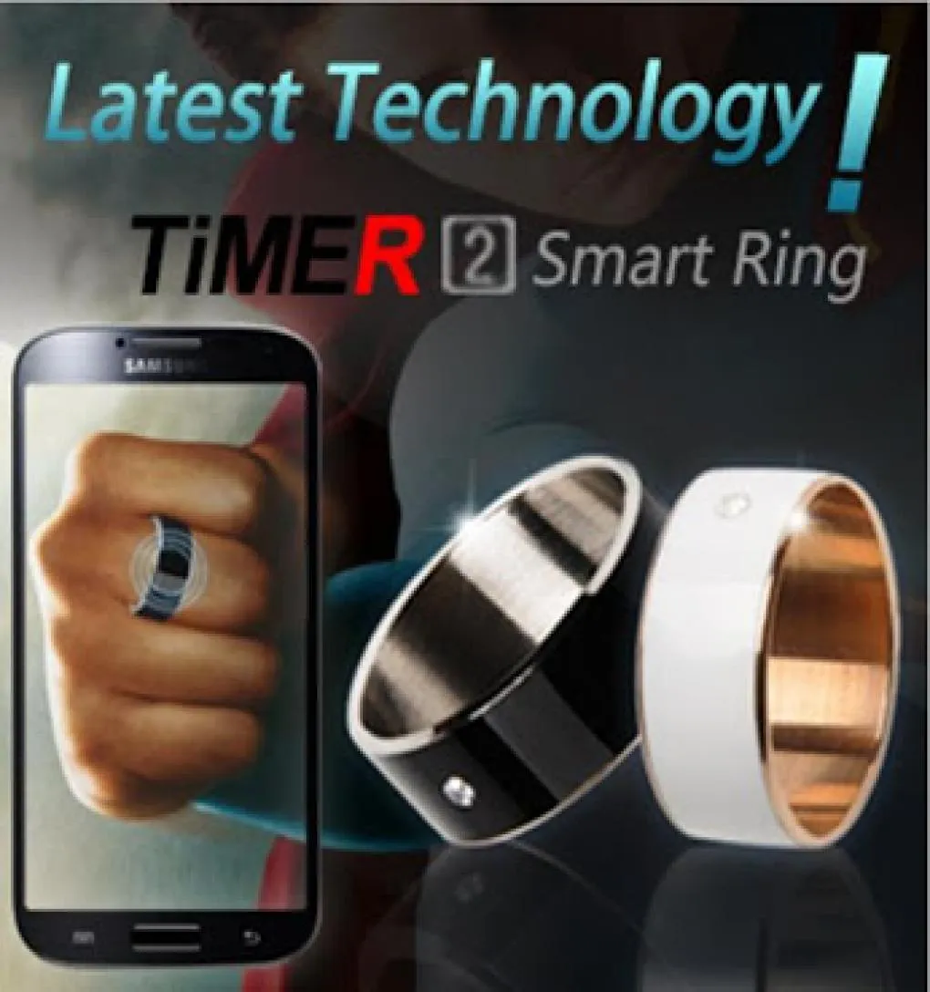 Ganze Ringe für Frauen Männer Smart Ring für Android Smart Paarringe Multifunktion Mode NFC -Ringe schwarz für NFC Samsung Xiao4175038