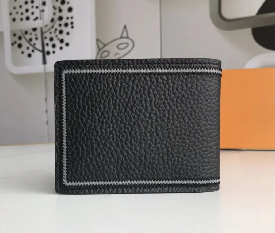 Billeteras de diseñador para hombres billeteras cortas de lujo damier damier grafito carteras bordadas letras de flores pequeños titulares de tarjetas de crédito bolso de dinero masculino con caja de calidad superior