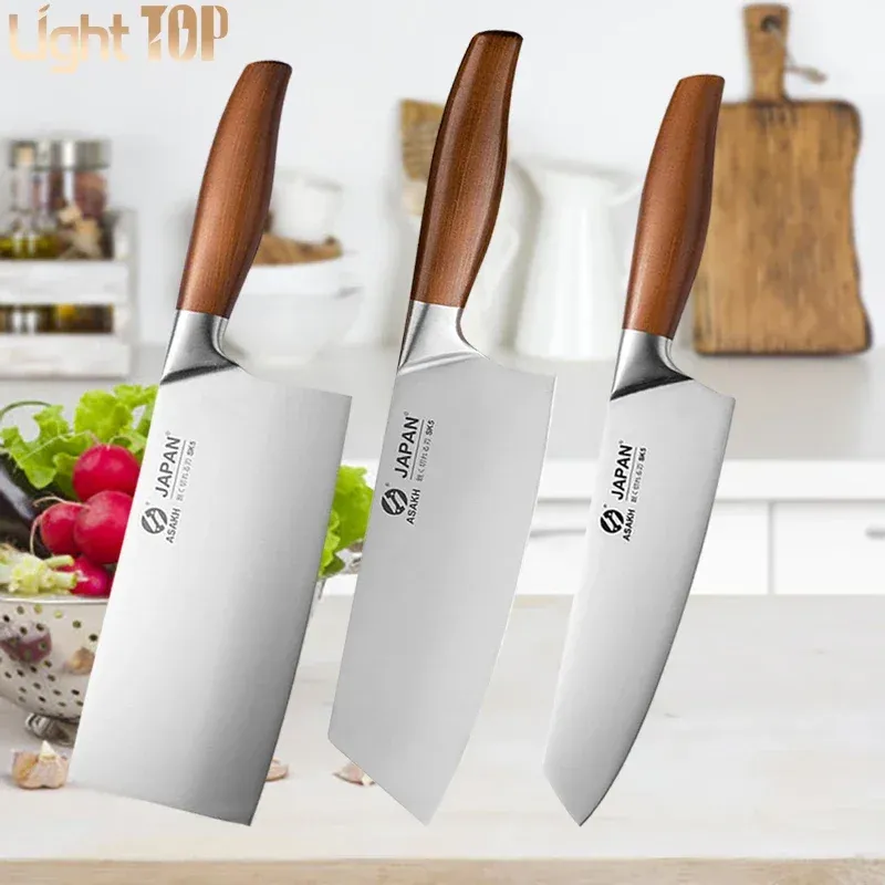 Knives BBQ Cutter Professional Professional Japanese Knives Chef Chef Chef Meat Fish Fish Criting Cutter Cleaver Cnife