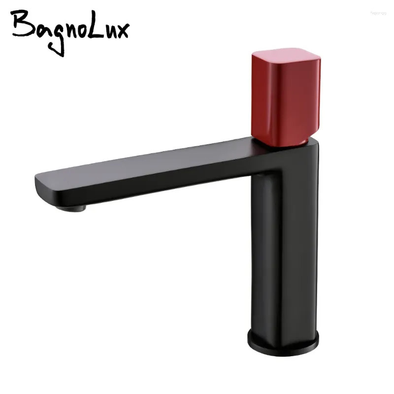 Bathroom Sink Faucets White Basin Faucet Wash Tap Square Single Handle Hole And Cold Mixer Deck Mounted Combined Color