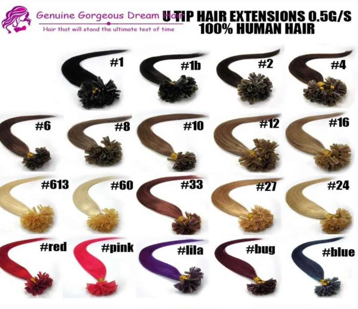 Evet Malaysian Human Hair Extensions Extensões de unhas U Dica Straight 613 7a grau 50g lote não processado Promoção 2728184