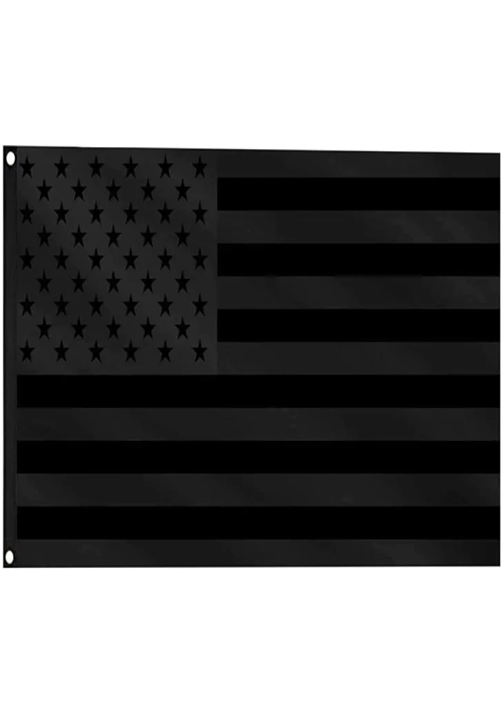 Hochwertige schwarze amerikanische Flaggen 3x5 Indoor Outdoor -Verwendung 3x5ft 150 x 90 cm 100d 100 Polyester FAMMER DIGITAL DIGITAL DIGITAL1388276