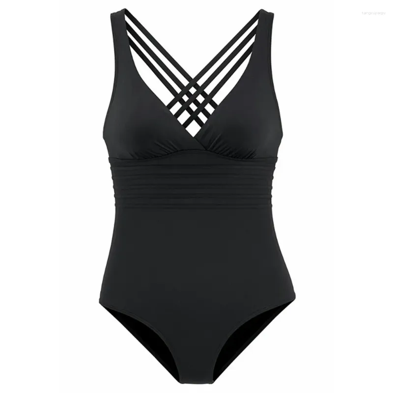 Costumi da bagno femminile sexy a corde sexy a corda spalle senza schiena monokini a v-collo da bagno in bikini da bagno costumi da bagno da bagno da bagno in 1 pece da bagno brasiliano da bagno brasiliano