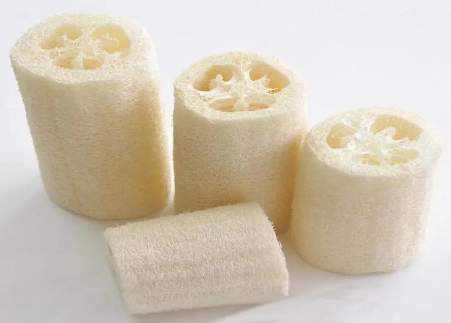Natural Loofah Bath Body Shower Sponge Scrubber Sponge Exfoliating Body Cleaning Brush Pad Luffa Cut1532742
