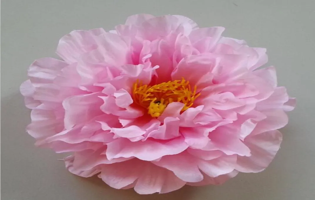 17 cm Big Peony Flowers Head Artificial Silk Flowers 9 Colors FZH0199045055