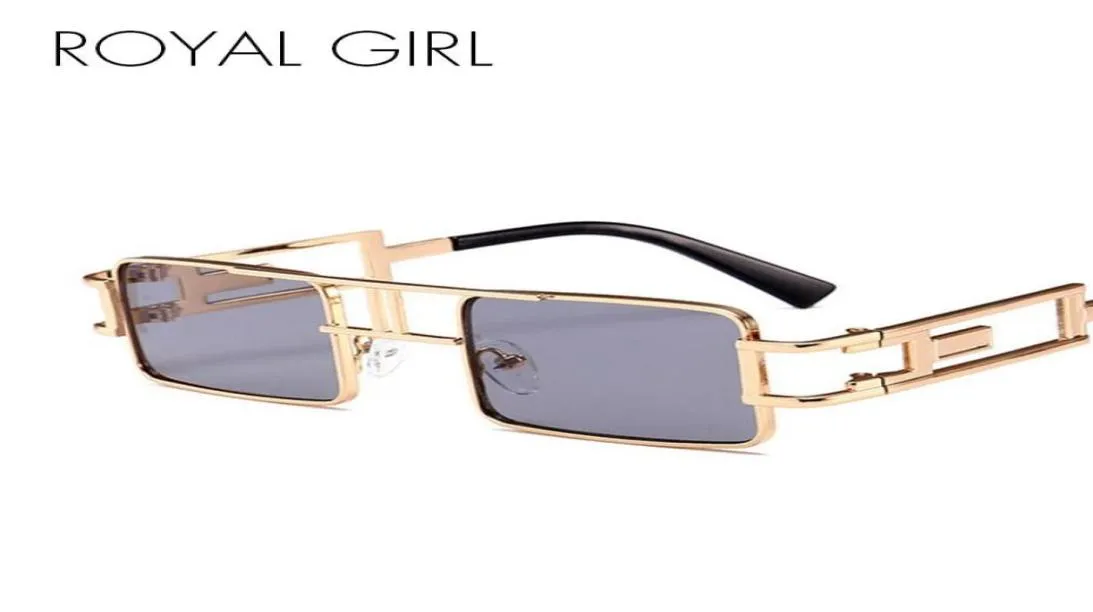 Royal Girl Fashion Retro Square Sun Glasses Brand Маленький размер сплавные рамки солнцезащитные очки для мужчин Women SS6187552295