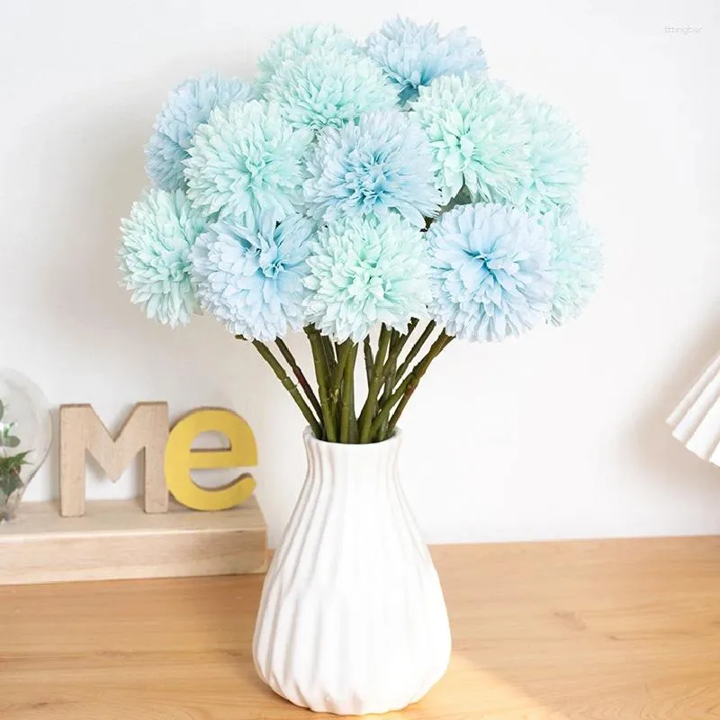 Decorative Flowers 5pcs Thorn Balls Single Artificial Flower Multicolor Wedding Party Scene Arrangement Garden Home Dining Room Fake