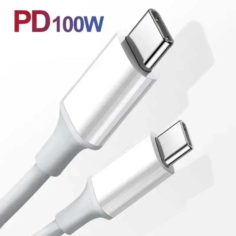 PD 100W USB C al cable USB Type-C Cable de datos de carga rápida para Huawei P30 Samsung Xiaomi Línea de datos de datos Accesorios de carga rápida