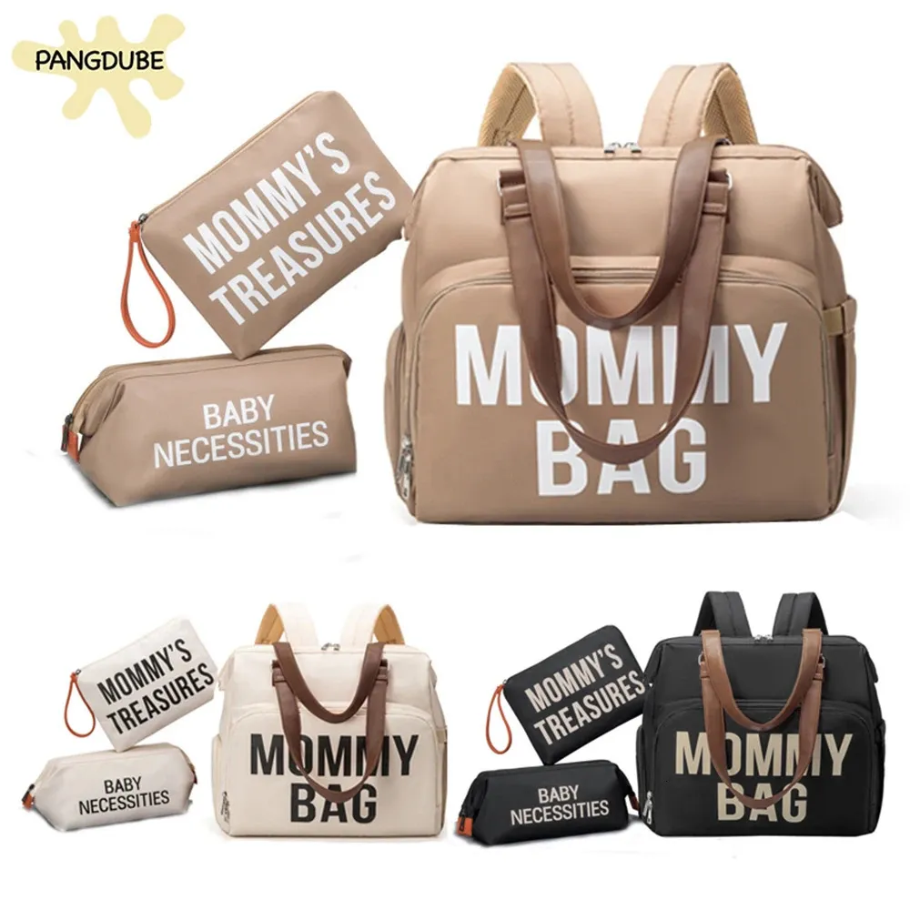 Large Diaper Bag Tote Set: Mommy Bag Large Capacity Diaper Handbag