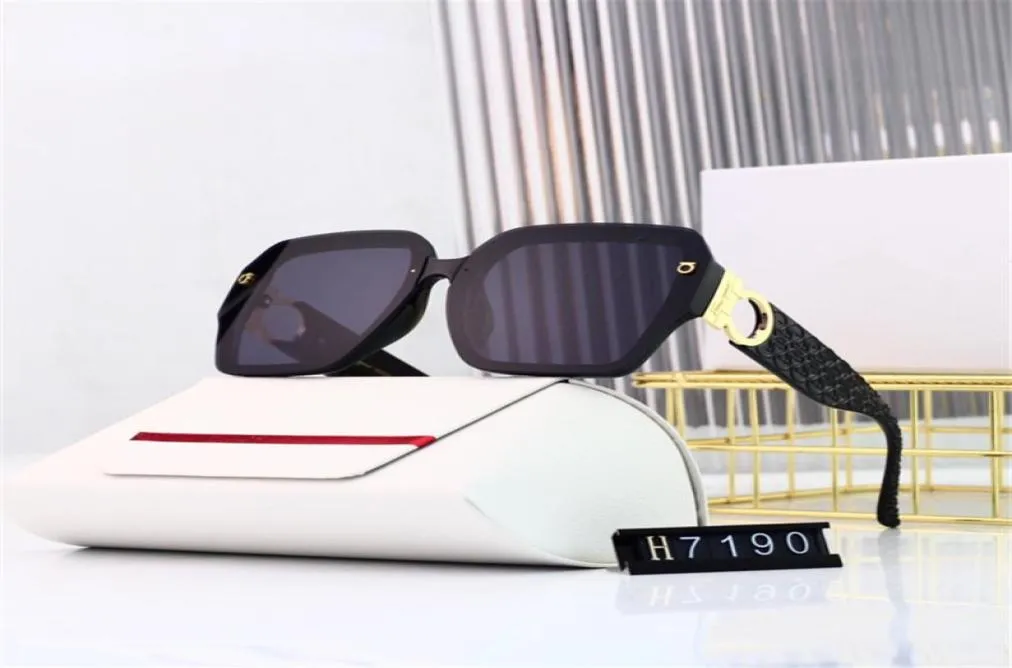 Volledige frame luxe zonnebrillen voor vrouwen retro grote club modeontwerper mannen dames zonnebril schuin volledige letter5747629