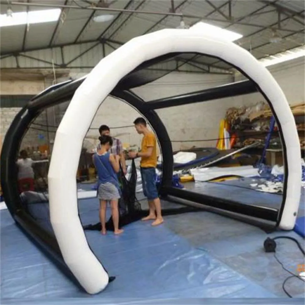 Inflatable Golf Ranges Inflatable Golf Cage Tent 20 × 20 × 13.2 ft Outdoor Golf Driving Range ...