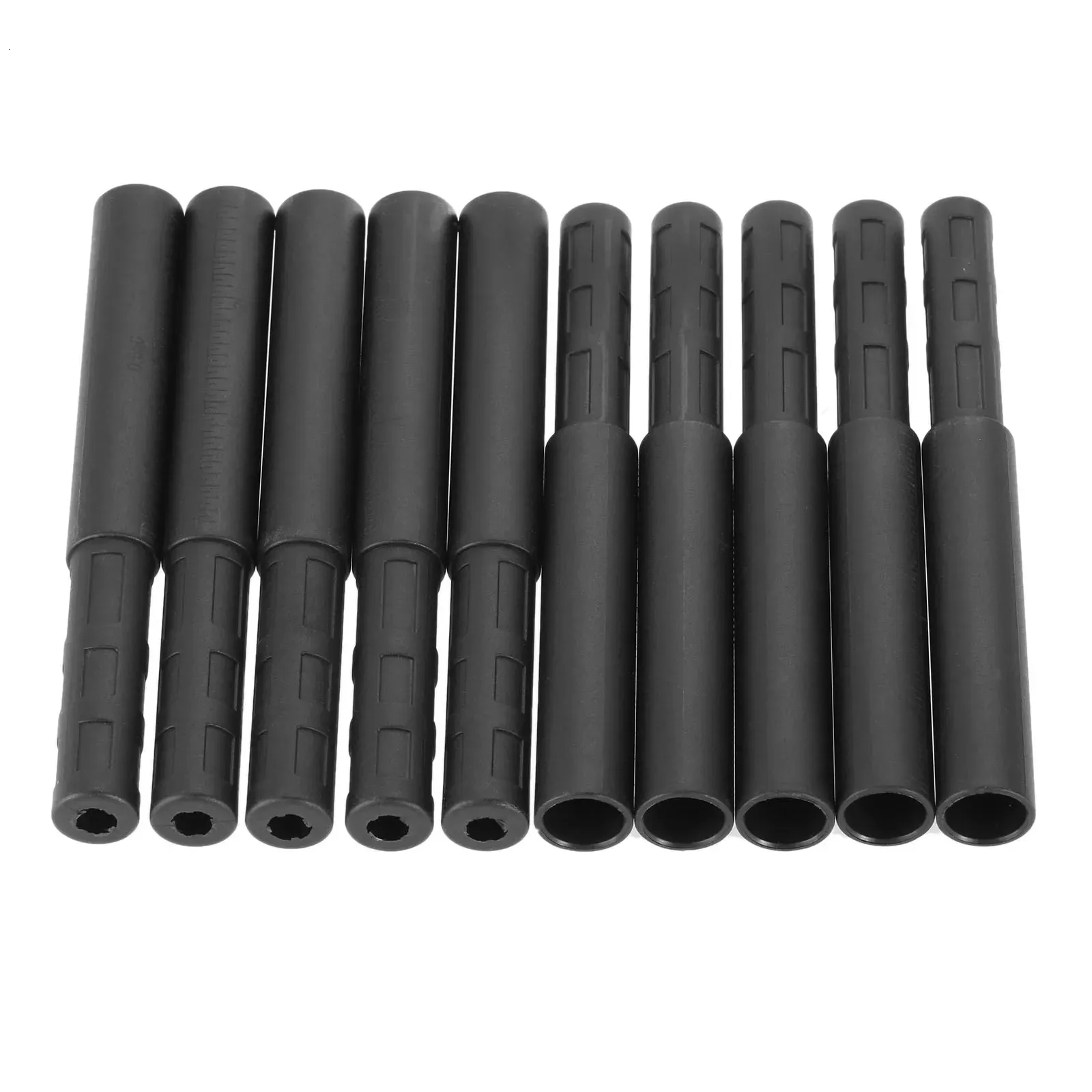 10Pcs Black Golf Club Carbon Fiber Rods Kit Butt Extender Stick for Iron Graphite Shaft Putter Accessories 125mm 240428