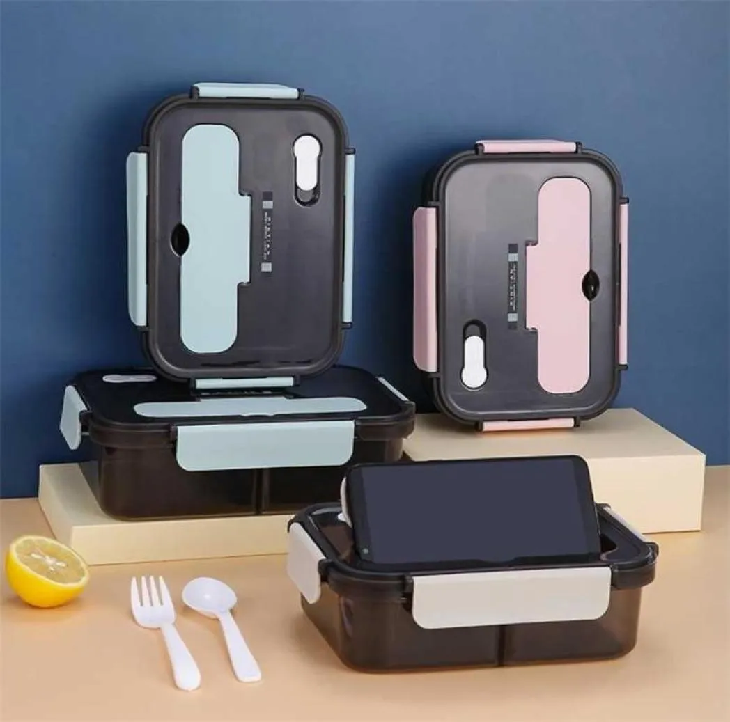 Przezroczyste pudełko na lunch dla dzieci pojemnik na żywność Izolowane bento japońskie przekąski pudełka śniadaniowe 2111037368207
