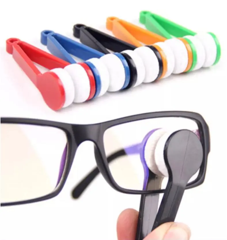 Şık yeni moda popüler ürün 10pcs mini gözlük mikrofiber fırça temizleyici güneş gözlükleri için temizleyici 3560108