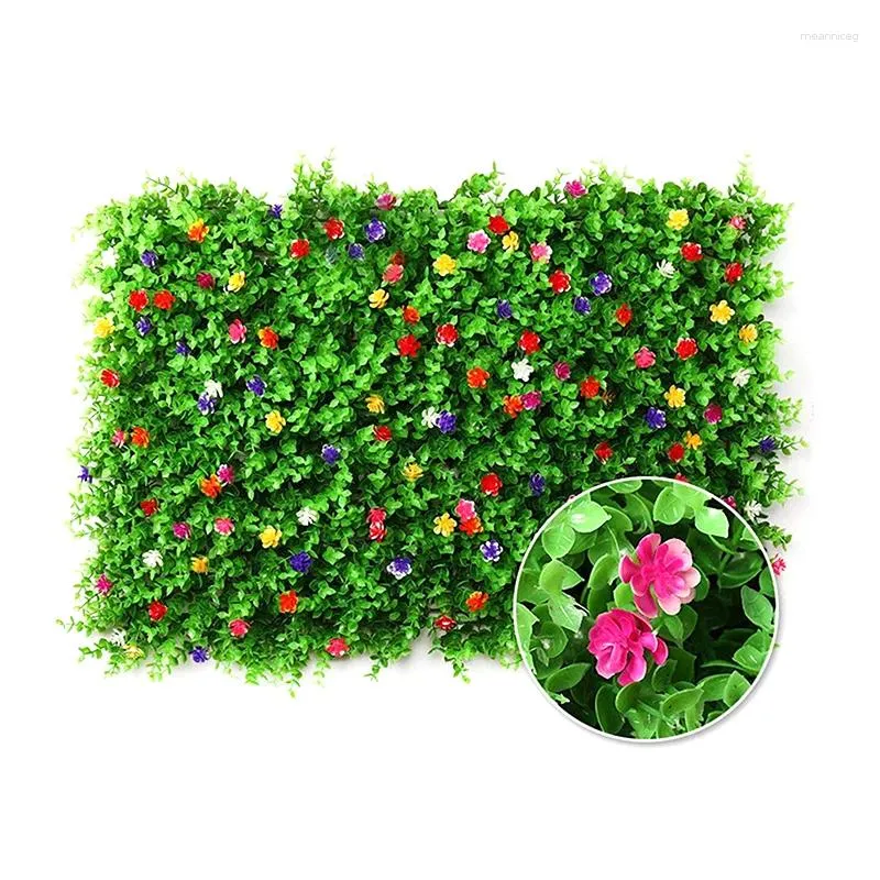 装飾的な花人工植物芝生の芝生のスクリーニンググラスフェイクウォールガーデン屋外インテリア装飾家の装飾40 60cm