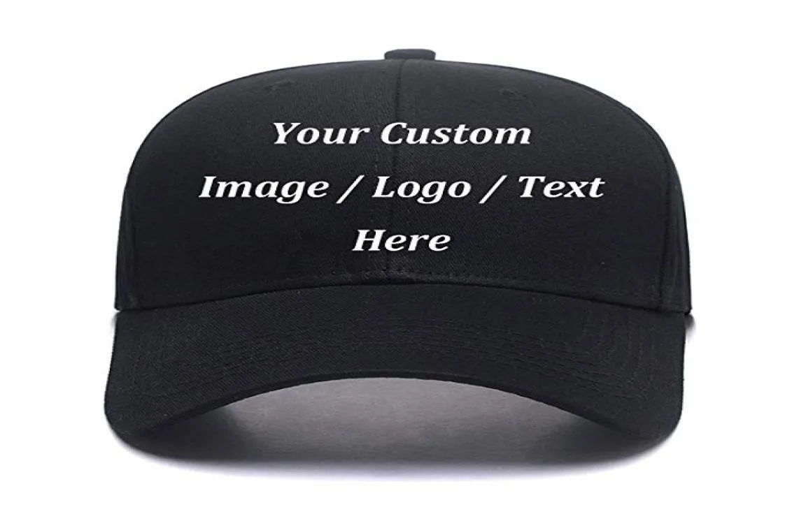 Persoonlijkheid Custom Baseball Cap Hat Borduurde je eigen textlogo verstelbare papa hoed buiten casual mannen snapback cap hat7235523