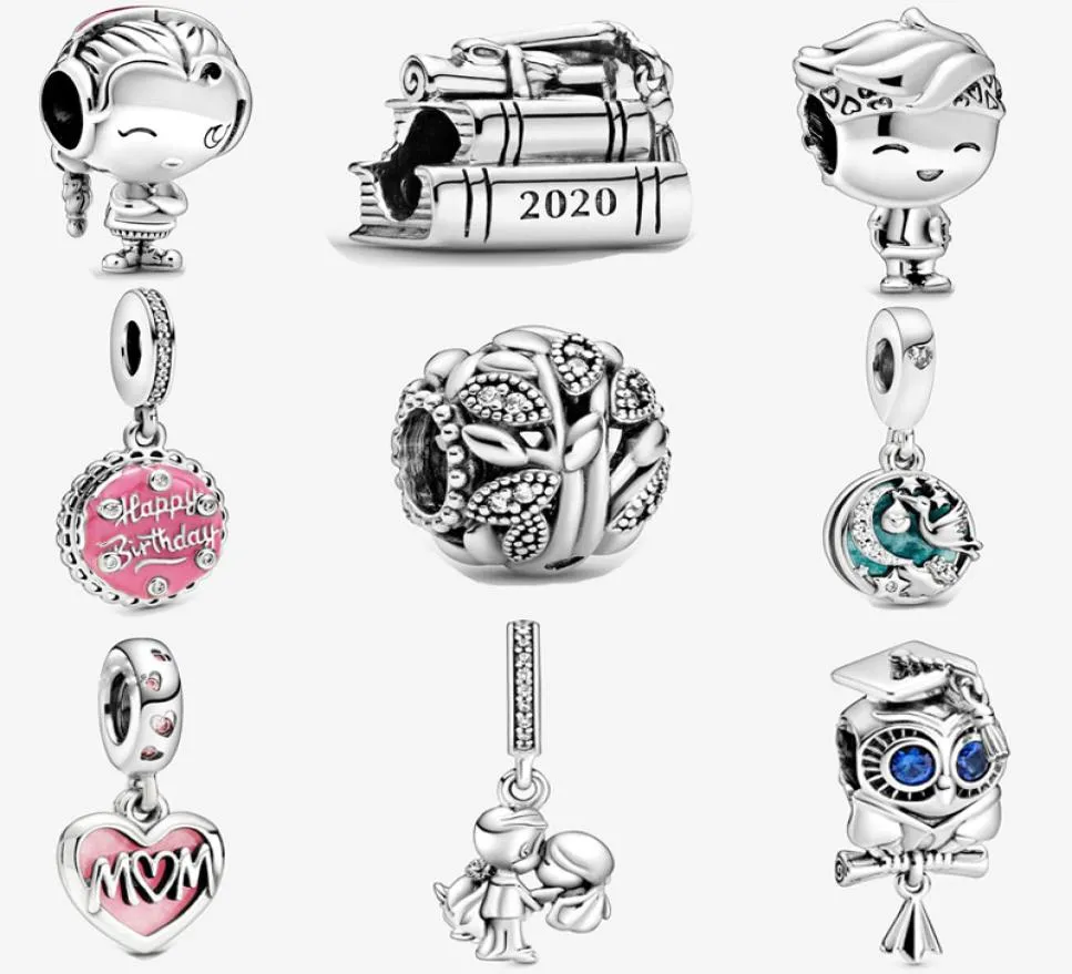 2020 New Boy Girl Teenager Mom Birthdation Libro di laurea per perle Fit Original Charms Silver 925 Braccialetti Women Faiy Jewelry5502238