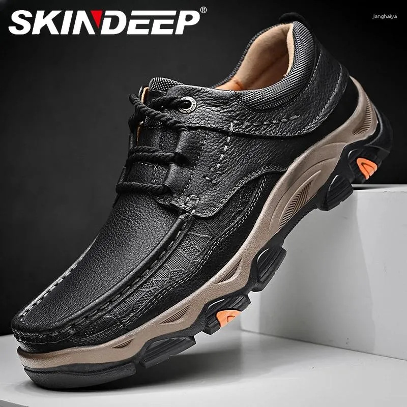 Casual Shoes Skindeep Mans Artificial Leather Boots Sying High Quality Human-Made Sneaker US Size 11.5