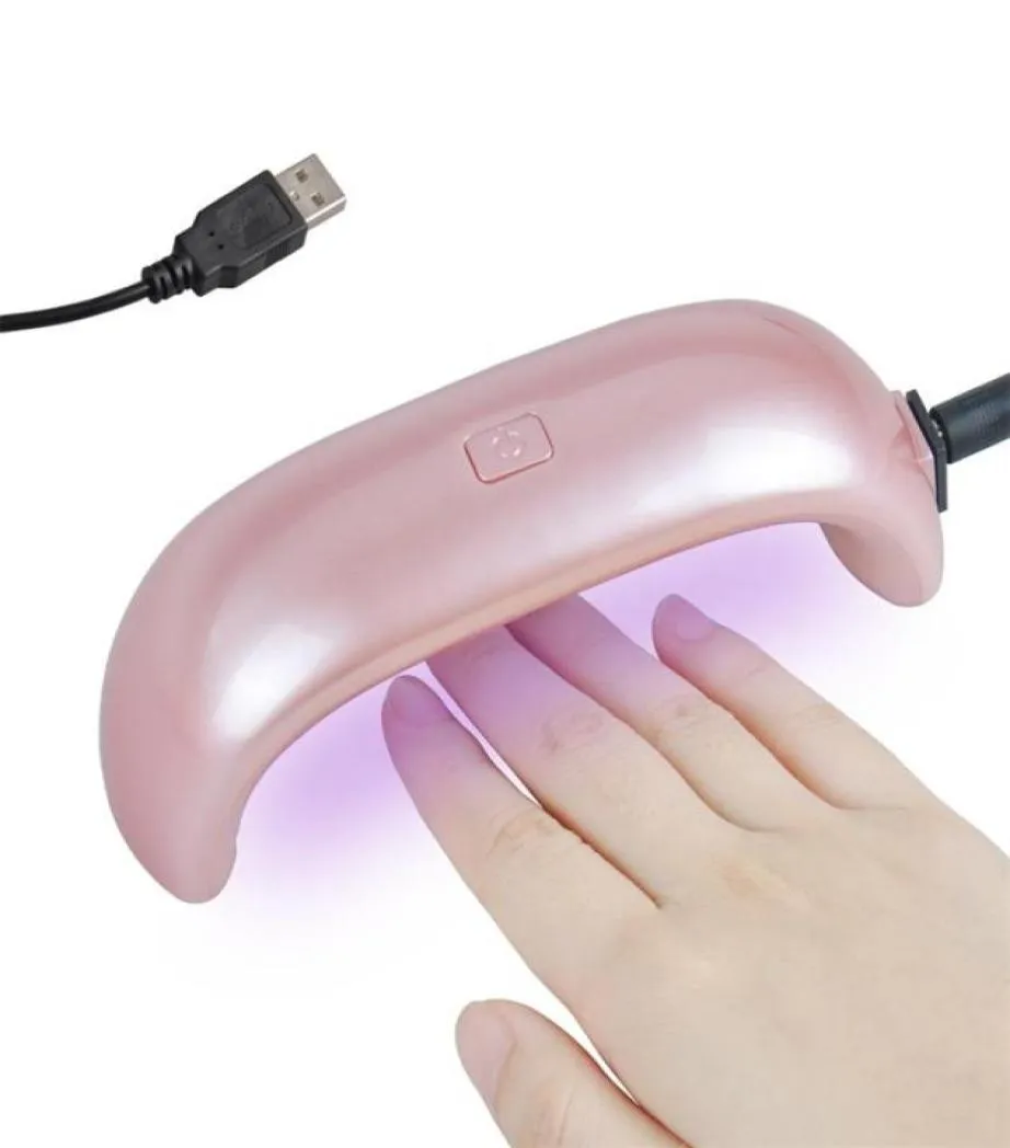 Mini USB 9W 3 LED NAIL DROYER CURING LAMP MACHINE GEL NAIL POOK Krachtige LAMP LIMBAIL FAST DROY -kleuren Drop Ship9624238