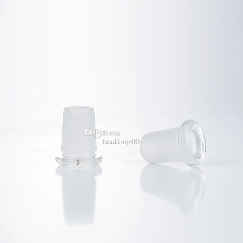 Headshop888 P041 Bongo de vidro Fumador Adaptador de tubo de cachimbo de cachimbo de cachimbo de água de 14 mm a 18mm adaptador masculino para prego de quartzo
